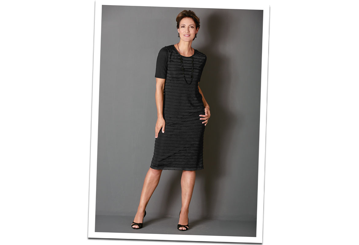 frill black dress partywear